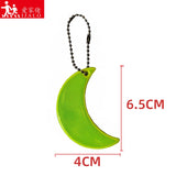 10Pcs Moon Reflective Keychain High Visibility Keyrings Jackets Backpack