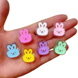 10Pcs Rabbit Head Shape Acrylic Beads for DIY Bracelet