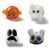 10Pcs Cartoon Animal Lampwork Glass Beads for DIY Jewelry