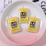 10Pcs Candy Biscuit Potato Chips Resin Charms for Jewelry Making