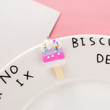 10Pcs Ice Cream Charms for Jewelry Making DIY Keychain Pendant