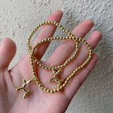 10Pcs Balloon Dog Bracelet Round Bead Charm Bracelet for Women