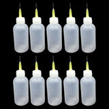 10Pcs Epoxy Resin Mold Coloring Bottles Kit with Syringe Needle Craft Tools