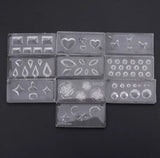 10Pcs Nail Art Silicone Mold Leaves Flower Template Acrylic UV Gel DIY Tools
