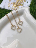 10Pcs Heart Pearl Shell Charm,Gold Plated Pendant for Necklace Bracelet