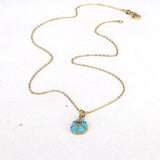 10Pcs Zircon Micro Pave Water Drop Pendant Enamel Charm Necklace