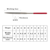 10Pcs Diamond File Set Metal Hand Tools For Ceramic Glass Gem Stone Hobbies
