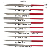 10Pcs Diamond File Set Metal Hand Tools For Ceramic Glass Gem Stone Hobbies