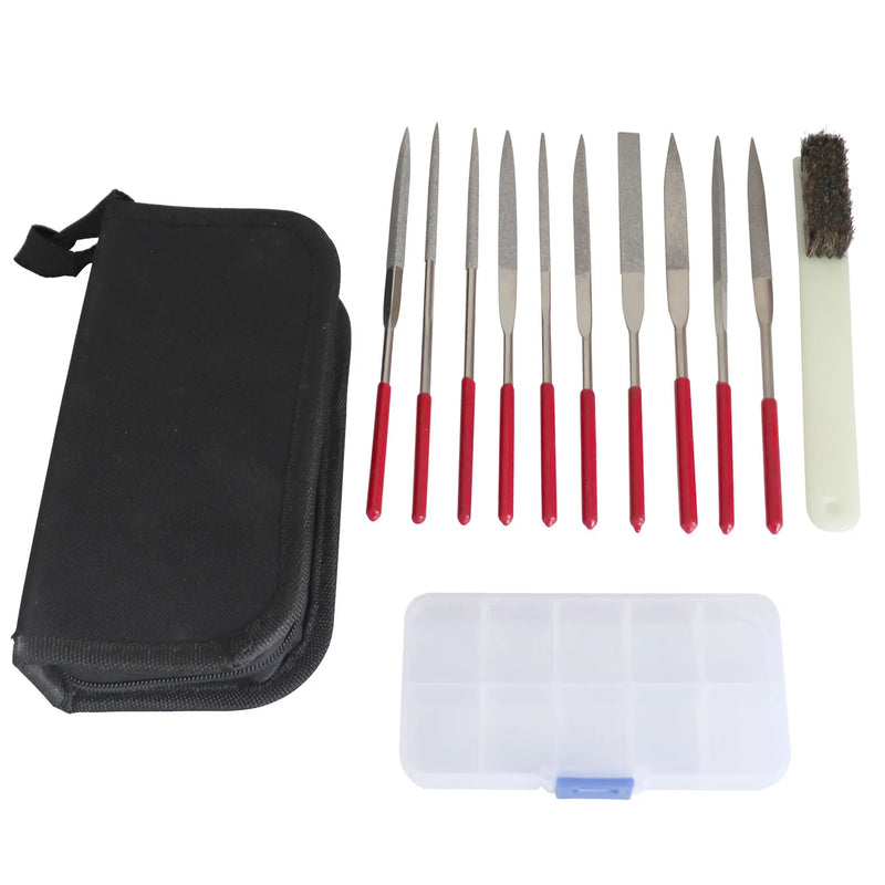 10Pcs Diamond File Set Metal Hand Tools For Ceramic Glass Gem Stone Hobbies