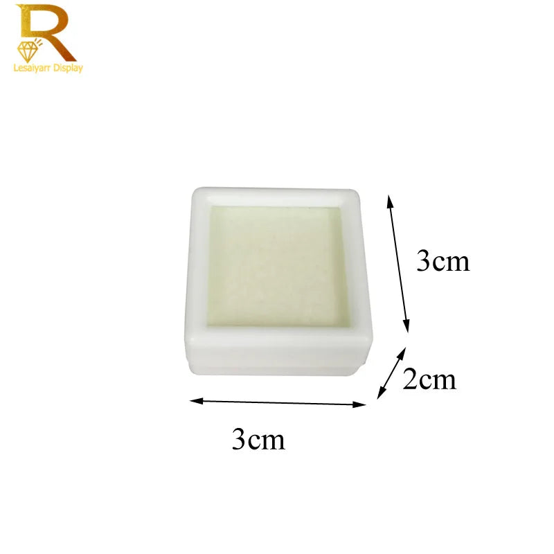 10Pcs Zircon Jewelry Box Organizer with Soft Sponge