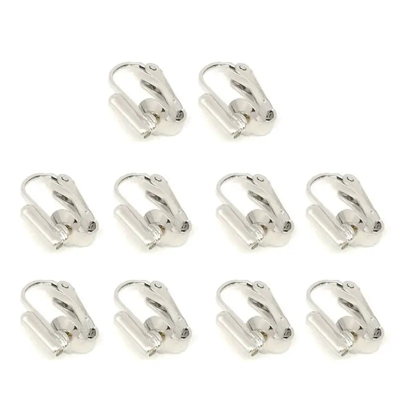 10Pcs Earring Converters Turn Pierced Earrings Into Clip-Ons