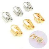 10Pcs Earring Converters Turn Pierced Earrings Into Clip-Ons
