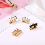 10Pcs Enamel Crystal Sewing Machine Charms Metal Pendants for Jewelry Making