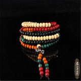 10Pcs Ethnic Wooden Bead Stretch Bracelet Small Beads Women Men Jewelry