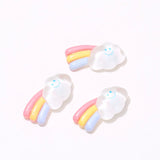 10Pcs European Rainbow Cloud Resin Charms DIY Jewelry Making C1195