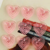 10Pcs Pink Heart Charms DIY Jewelry Making Earrings Necklace Pendant