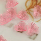10Pcs Pink Heart Charms DIY Jewelry Making Earrings Necklace Pendant