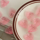 10Pcs Pink Heart Charms DIY Jewelry Making Earrings Necklace Pendant