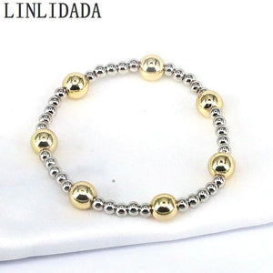 10Pcs Boho Copper Beaded Charm Bracelets for Women Men