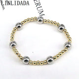 10Pcs Boho Copper Beaded Charm Bracelets for Women Men