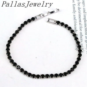 10Pcs Clear Rainbow CZ Tennis Bracelet Women