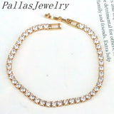 10Pcs Clear Rainbow CZ Tennis Bracelet Women