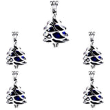10Pcs Christmas Pearl Cage Locket Aromatherapy Pendant