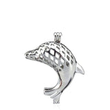 10Pcs Dolphin Beads Cage Locket Aromatherapy Diffuser Pendant