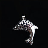 10Pcs Dolphin Beads Cage Locket Aromatherapy Diffuser Pendant