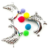 10Pcs Dolphin Beads Cage Locket Aromatherapy Diffuser Pendant