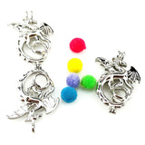 10Pcs Evil Dragon Pearl Cage Locket Aromatherapy Pendant Bulk