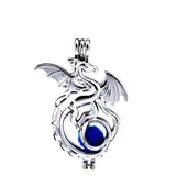10Pcs Evil Dragon Pearl Cage Locket Aromatherapy Pendant Bulk