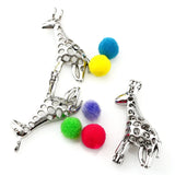 10Pcs Giraffe Beads Cage Locket Aromatherapy Diffuser Pendant