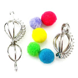 10Pcs Rhinestone Pearl Cage Locket Aromatherapy Pendant Jewelry Making