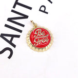 10Pcs Enamel Letter Beer Cover Necklace Pendant Jewelry Making Charms