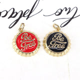 10Pcs Enamel Letter Beer Cover Necklace Pendant Jewelry Making Charms