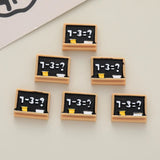 10Pcs Blackboard Charms Resin Funny Pendant DIY Earrings Necklace