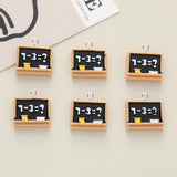 10Pcs Blackboard Charms Resin Funny Pendant DIY Earrings Necklace