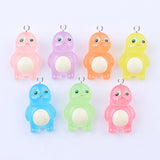 10Pcs Dinosaur Charms Resin Monster Pendant DIY Earrings Jewelry Making