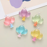 10Pcs Noctilucent Balloon Charms Resin Pendant DIY Earrings Necklace Jewelry