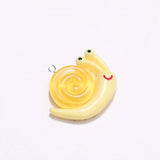 10Pcs Noctilucent Small Snail Charms Resin Pendant DIY Jewelry Making C1220