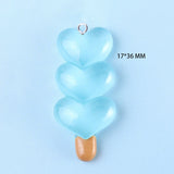 10Pcs Heart Lollipop Resin Charms DIY Jewelry Making C1219