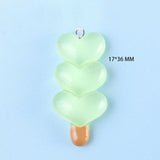 10Pcs Heart Lollipop Resin Charms DIY Jewelry Making C1219
