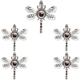 10Pcs Dragonflies Charm Pearl Cage Locket Aromatherapy Diffuser Pendant Necklace
