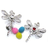 10Pcs Dragonflies Charm Pearl Cage Locket Aromatherapy Diffuser Pendant Necklace