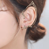 10Pcs Fairy Ear Cuff Earring for Women Hollow Cat Ears Outline Elf Ear Clip