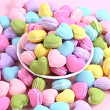 10Pcs Macarons Heart Pendant Charms DIY Jewelry Findings
