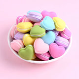 10Pcs Macarons Heart Pendant Charms DIY Jewelry Findings