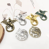 10Pcs Dragon Charms Pendants DIY Jewelry Making Alloy Findings Accessory