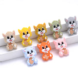 10Pcs Food Cartoon Silicone Beads Animal Teether 21x30mm